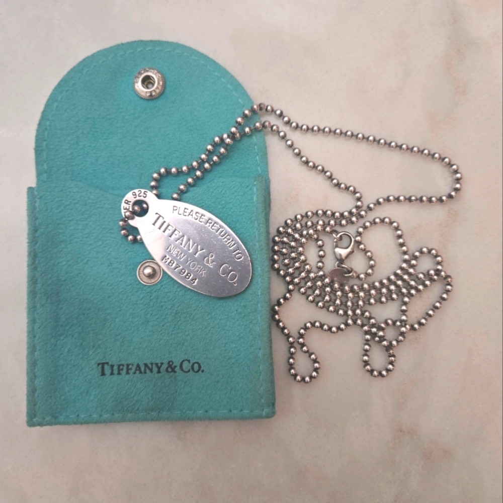 Tiffany Please Return To necklace
